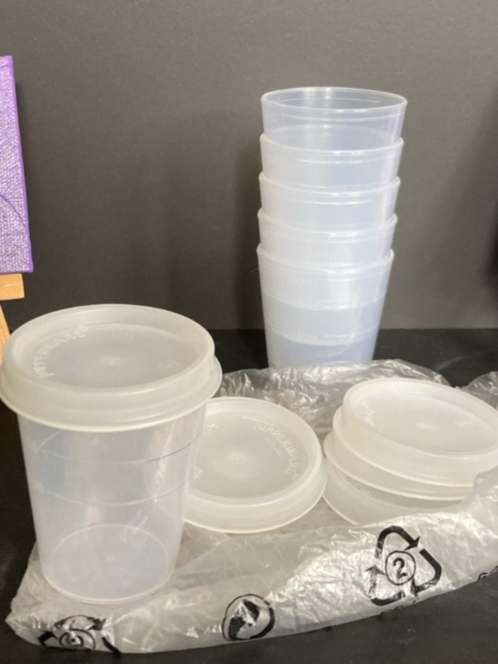 Tupperware Classic Minis Containers set of six with lids